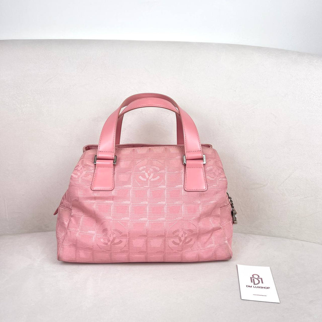 Vintage Chanel Pink Travel Line Bag Serial 10