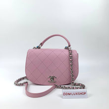 Load image into Gallery viewer, Chanel Pink Top Handle Flap Bag SHW Serial 23

