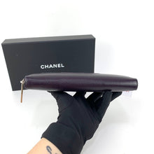 Load image into Gallery viewer, Chanel Purple Zip Wallet Serial 17
