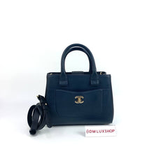 Load image into Gallery viewer, Chanel Navy Blue Executive Tote (Serial 23)
