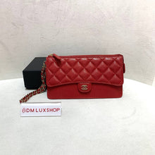Load image into Gallery viewer, Chanel Pouch Red Caviar GHW Serial 28
