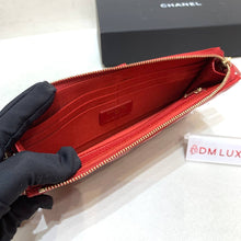 Load image into Gallery viewer, Chanel Pouch Red Caviar GHW Serial 28

