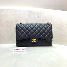 Load image into Gallery viewer, Chanel Jumbo Navy Blue GHW Serial 21
