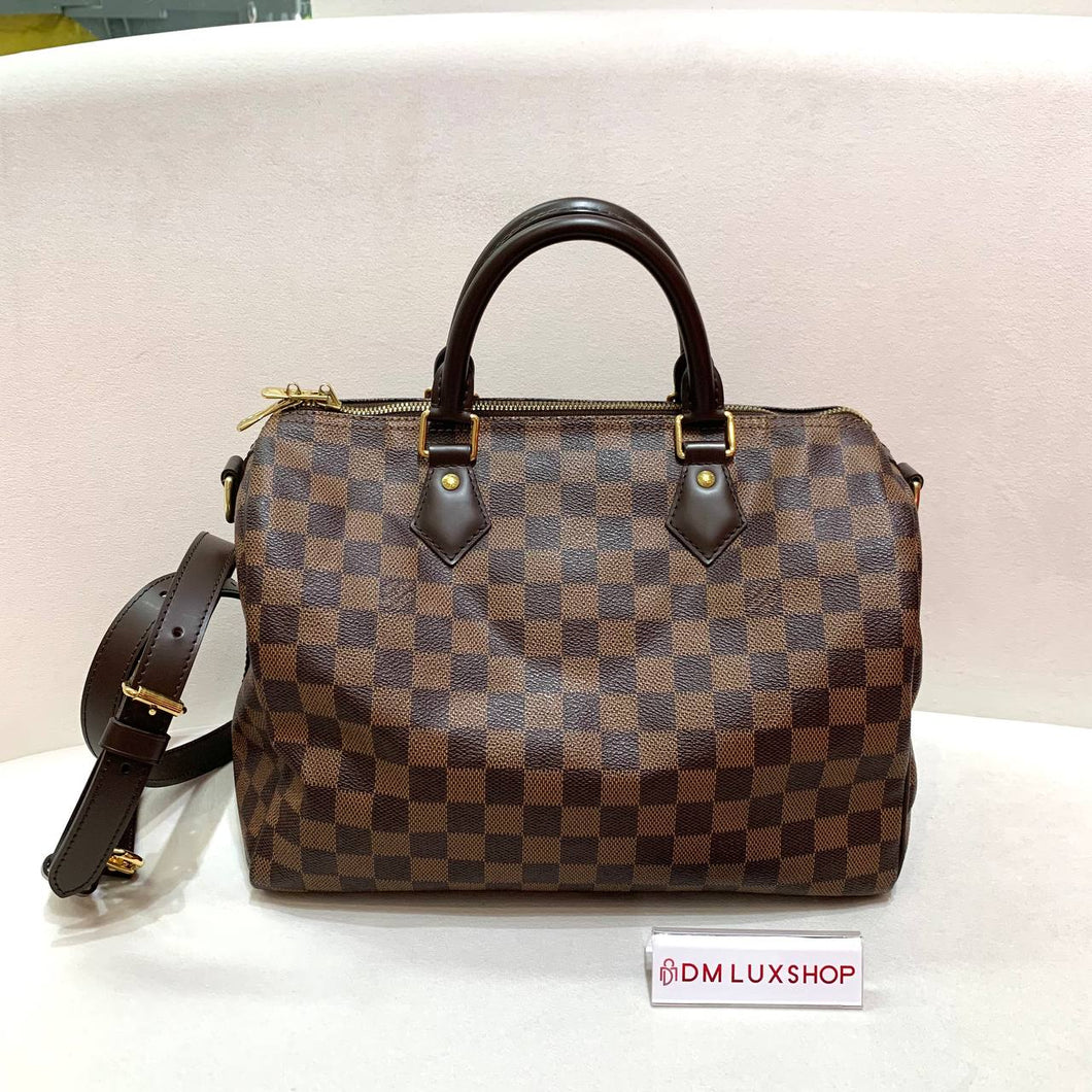 LV Damier Speedy 30 with Strap