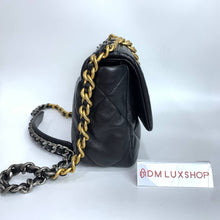 Load image into Gallery viewer, Preloved Chanel 19 Small Black GHW (microchip)
