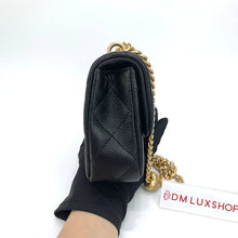 Load image into Gallery viewer, Chanel 24P Black Caviar Sweetheart Flap Bag GHW (Microchip)
