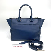 Load image into Gallery viewer, Prada Blue Leather Large Tote Bag
