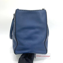 Load image into Gallery viewer, Prada Blue Leather Large Tote Bag
