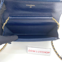 Load image into Gallery viewer, Chanel Navy Blue Golden CC WOC, Serial 26
