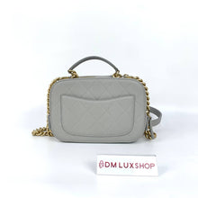 Load image into Gallery viewer, Chanel Small Camera Case Grey Caviar Serial 27
