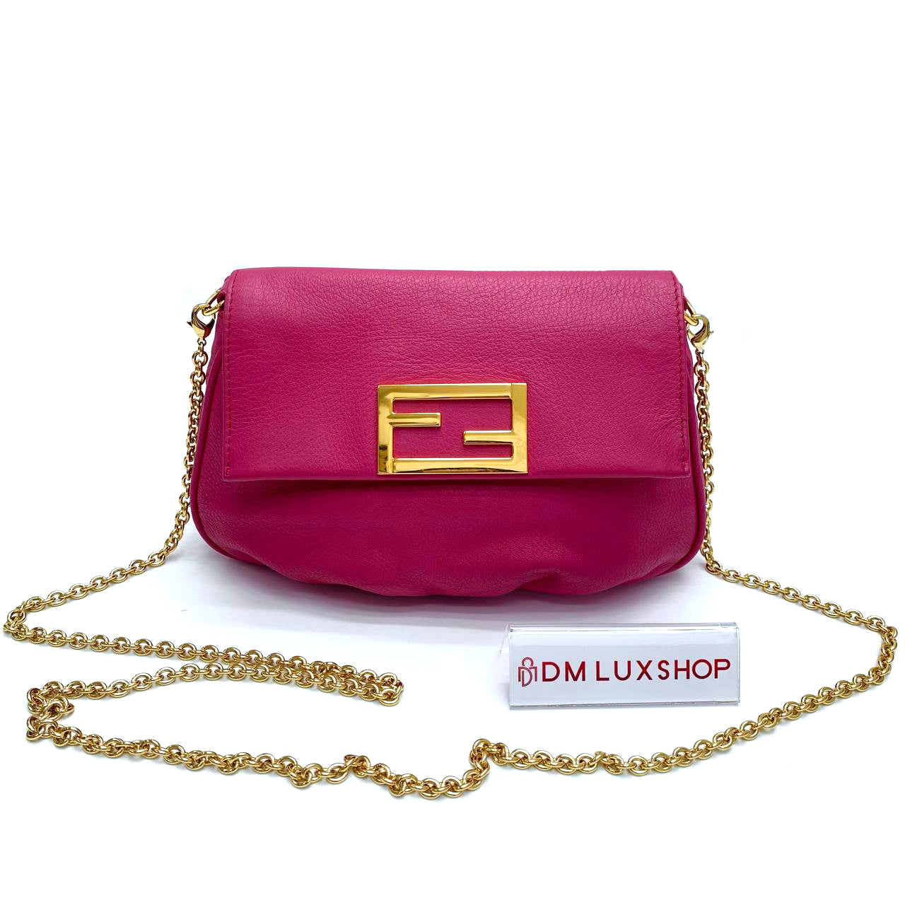 Fendi Pink Fendista Pochette Crossbody bag DM Luxshop