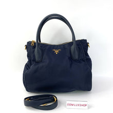 Load image into Gallery viewer, Prada Navy Nylon 2ways Bag
