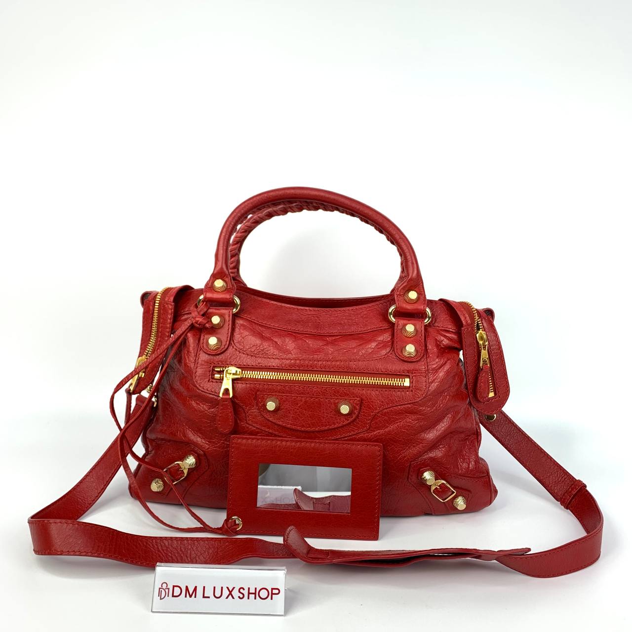 Balenciaga city mini red best sale