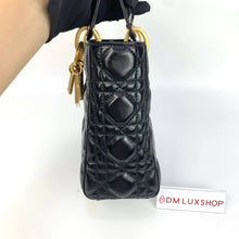 Load image into Gallery viewer, Dior Lady Dior Small Black GHW
