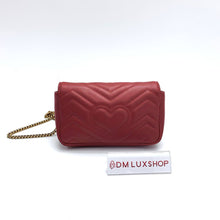 Load image into Gallery viewer, Gucci Red Marmont Super Mini
