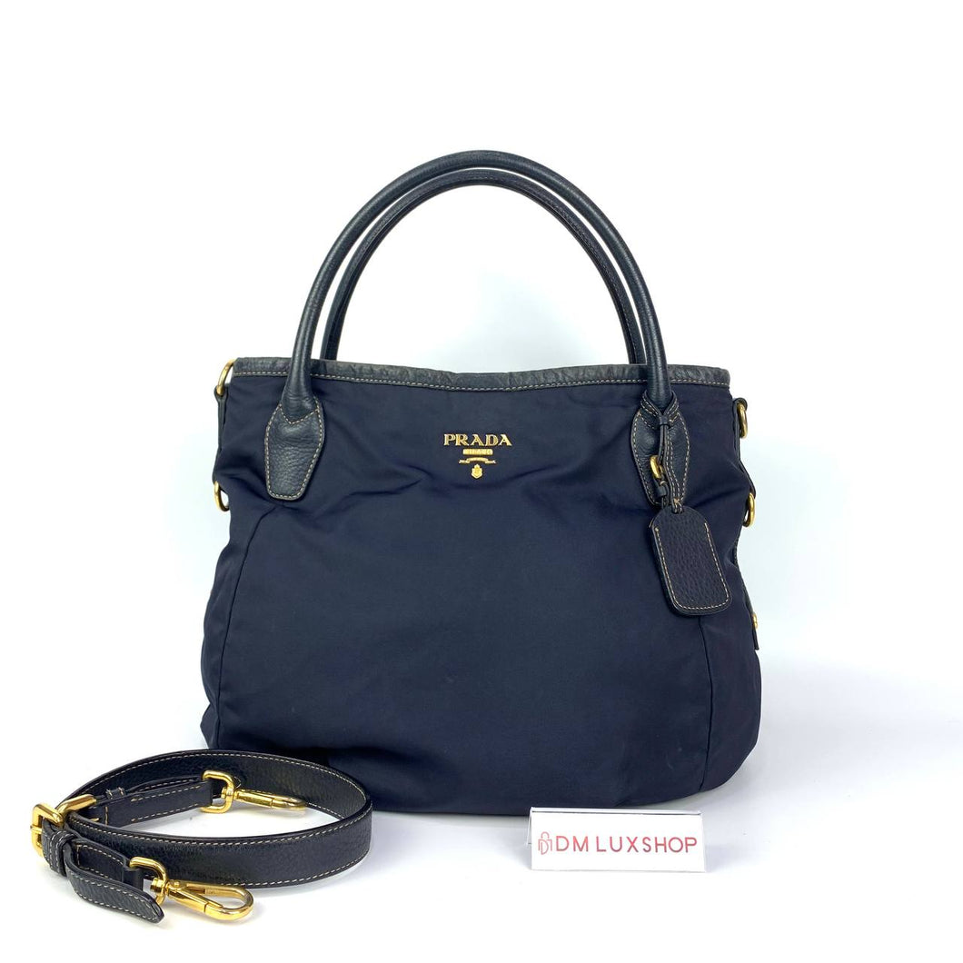 Prada Navy Blue Nylon