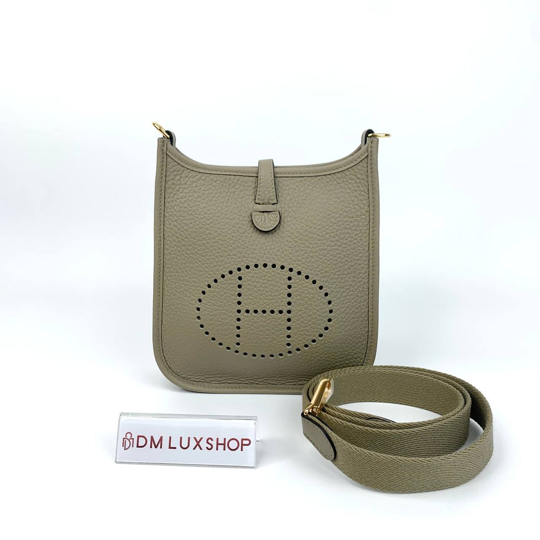 Hermes Mini Evelyn Beige Marfa Stamp B