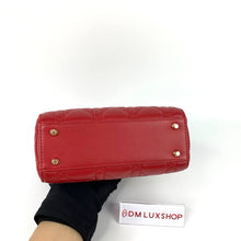 Load image into Gallery viewer, Dior Red Mini Lady Dior GHW
