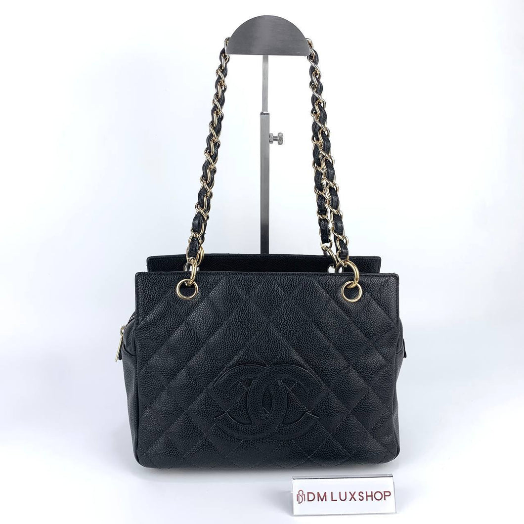 Chanel Petite Timeless Tote PPT Black Caviar GHW Serial 8