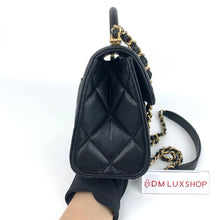 Load image into Gallery viewer, Chanel 24A Top Handle Flap Bag Black Caviar GHW
