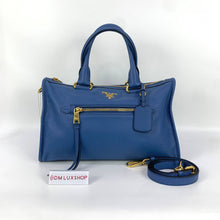 Load image into Gallery viewer, Prada Blue Leather 2ways Bag
