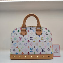 Load image into Gallery viewer, Preloved Louis Vuitton Alma PM Bag Monogram Multicolore White

