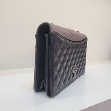 Load image into Gallery viewer, Preloved Chanel Ballerine Flap WOC Black/Grey Calfskin SHW Series 23
